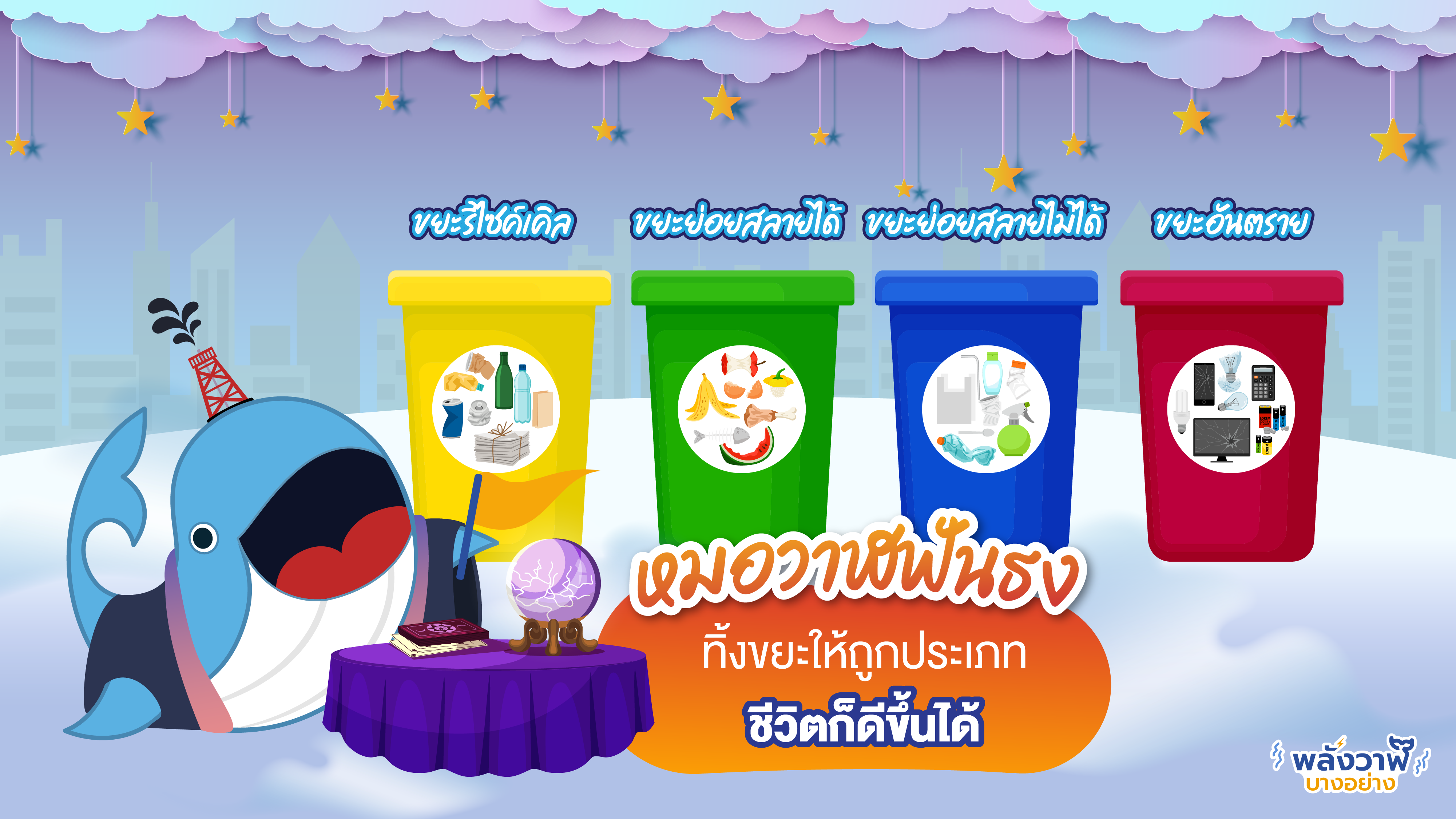 หมอวาฬฟันธง ทิ้งขยะให้ถูกประเภท ชีวิตก็ดีขึ้นได้, Whale Energy Station