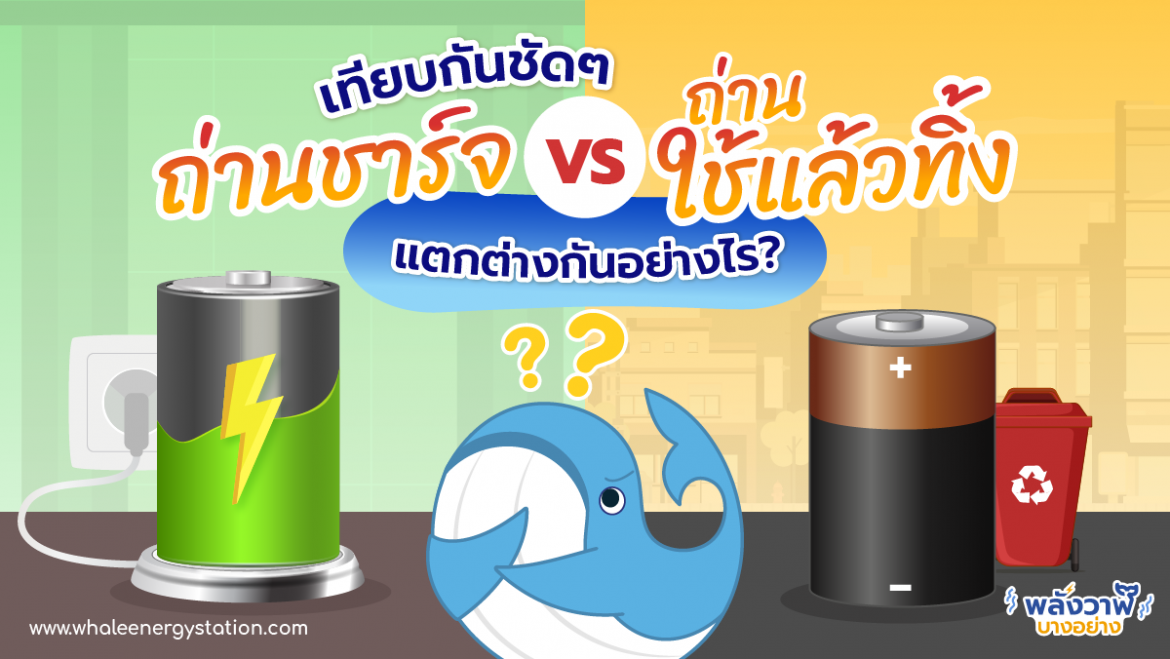 เทียบกันชัดๆ ถ่านชาร์จ vs ถ่านใช้แล้วทิ้ง แตกต่างกันอย่างไร?