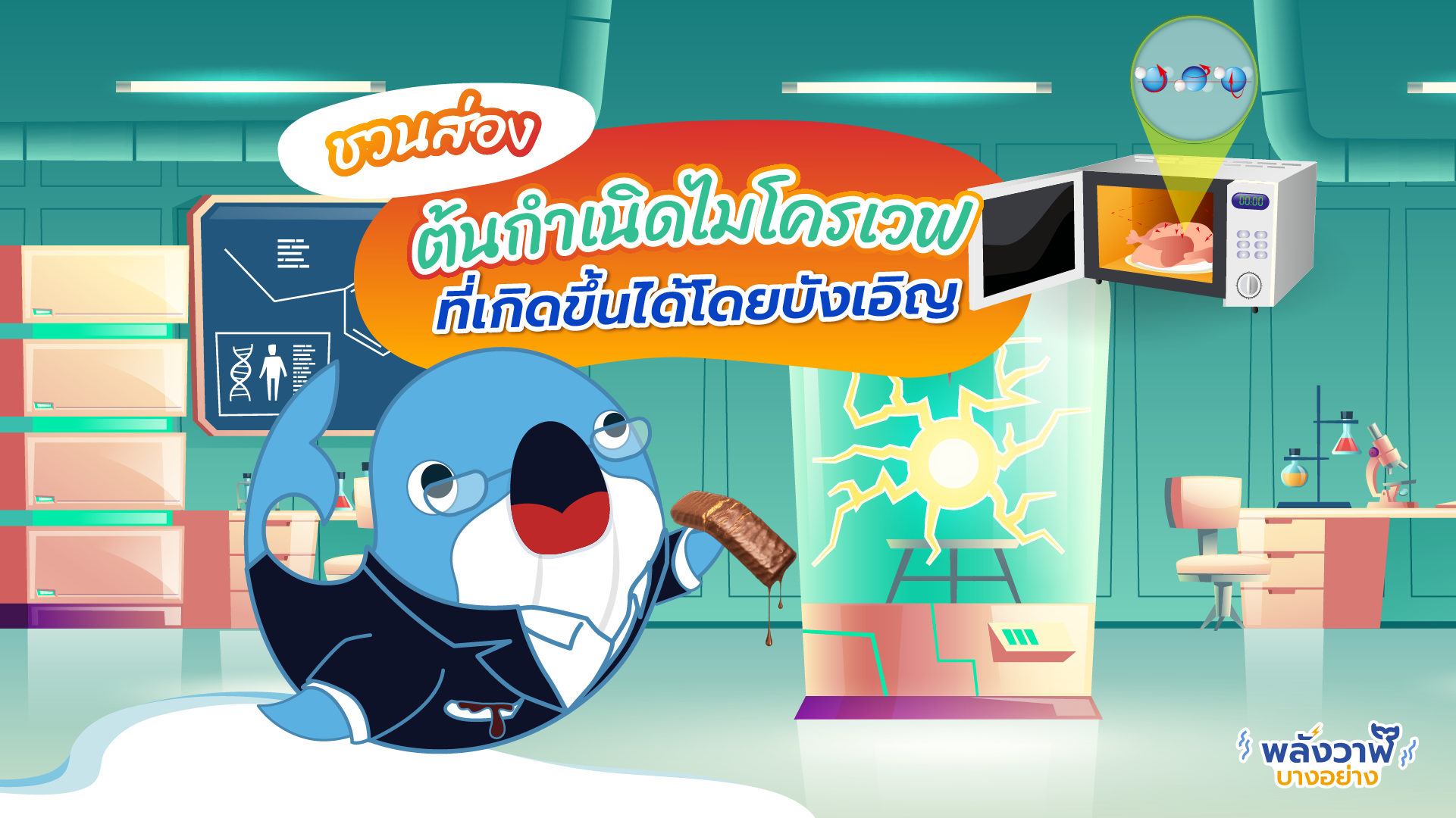 ชวนส่องต้นกำเนิดไมโครเวฟที่เกิดขึ้นได้โดยบังเอิญ, Whale Energy Station