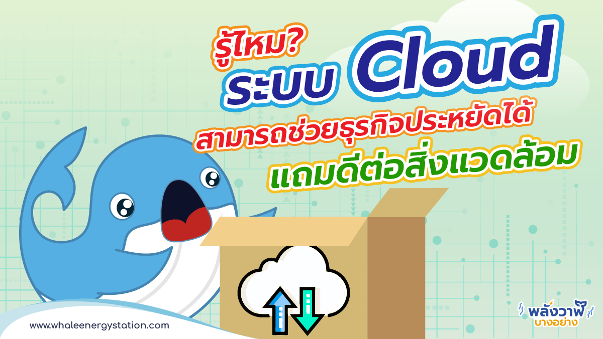 รู้ไหม ระบบ Cloud สามารถช่วยธุรกิจประหยัดได้แถมดีต่อสิ่งแวดล้อม, Whale Energy Station