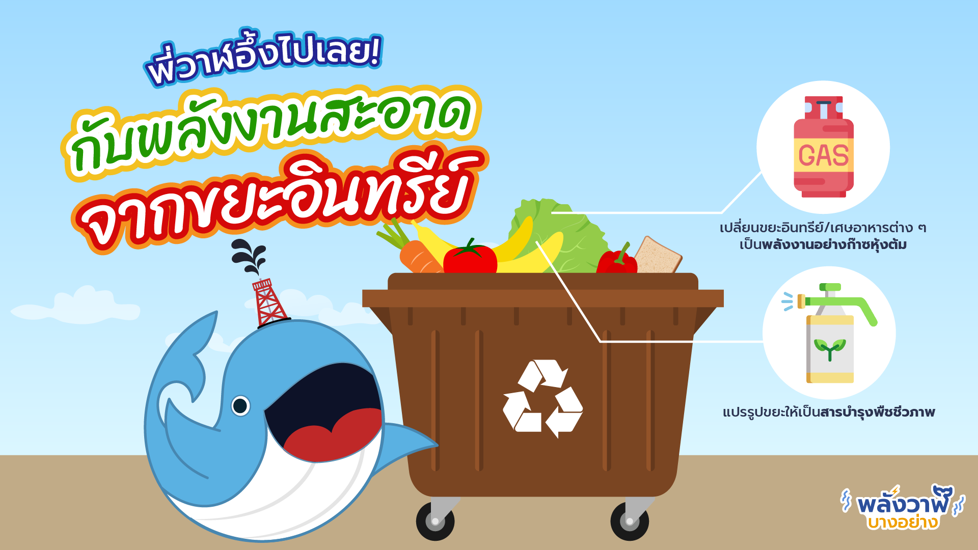 พี่วาฬอึ้งไปเลย กับพลังงานสะอาดจากขยะอินทรีย์, Whale Energy Station