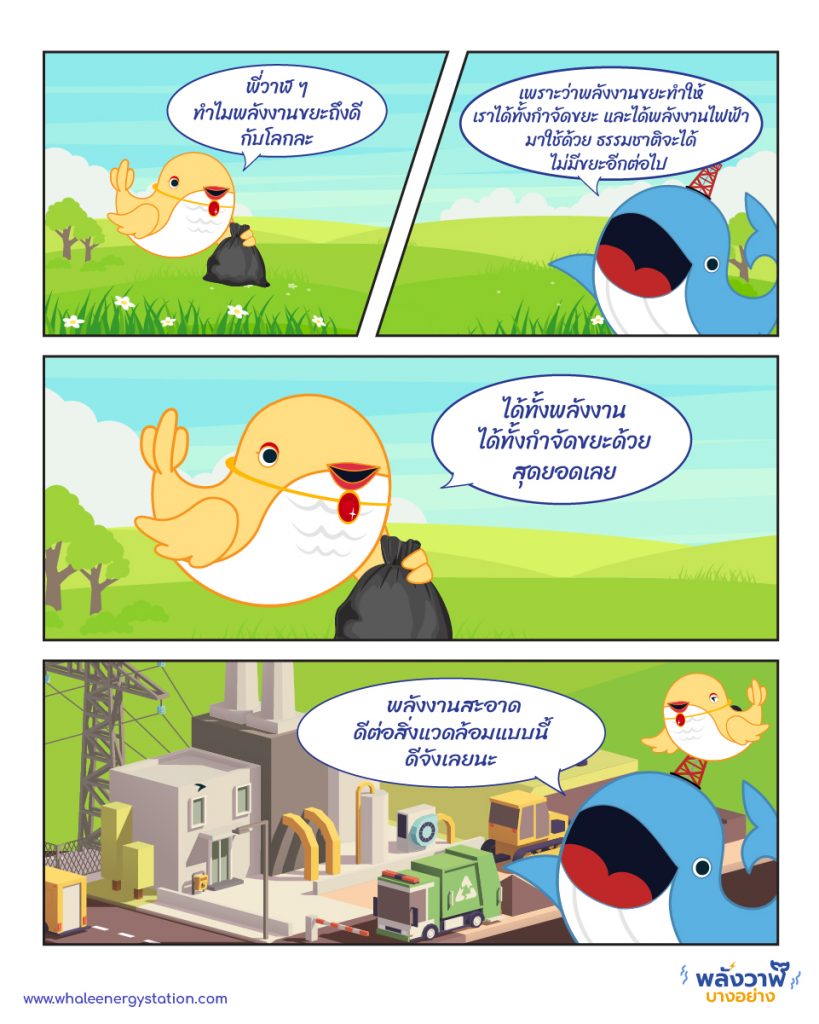 พี่วาฬและมาดามโดโด้ กับพลังงานจากขยะ ที่ได้ทั้งกำจัด และพลังงาน, Whale Energy Station