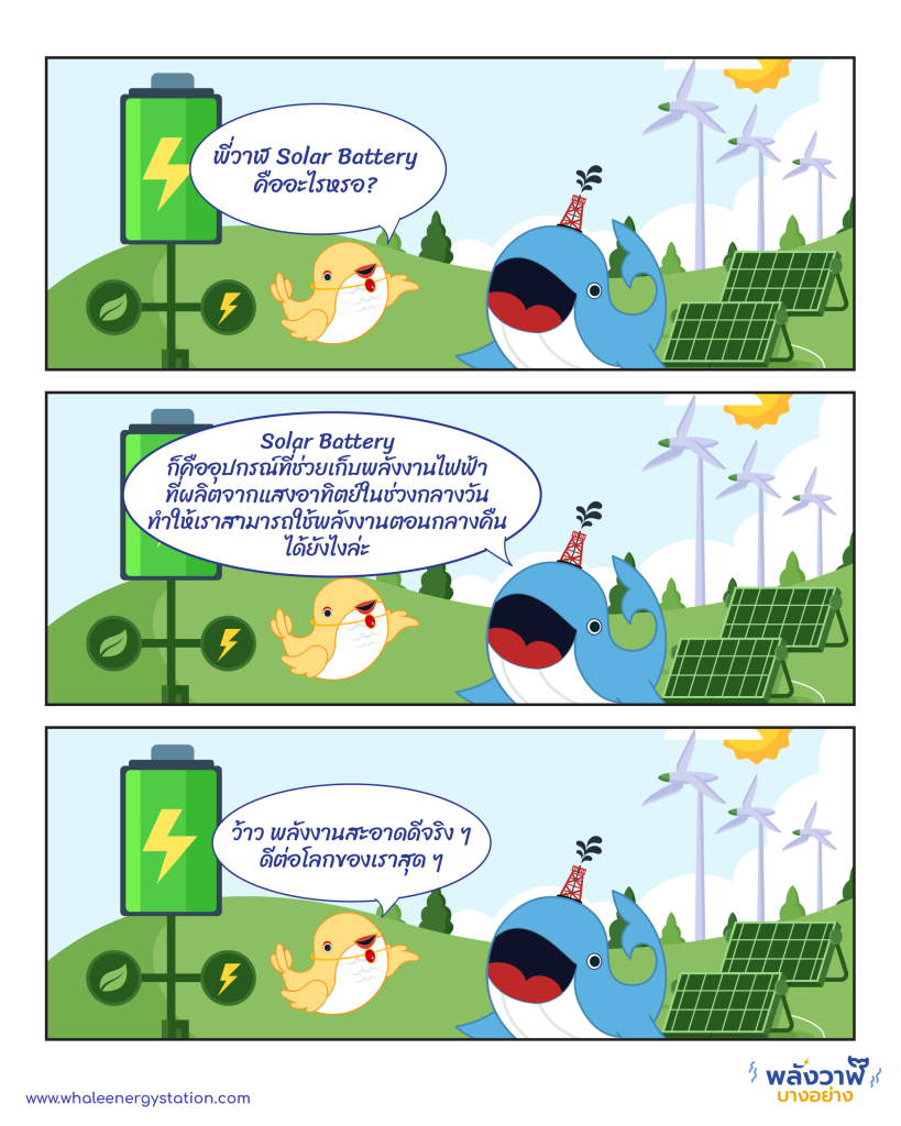 พี่วาฬและมาดามโดโด้มาคุย Solar Battery, Whale Energy Station