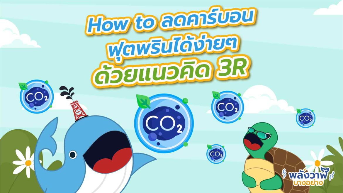How to ลดคาร์บอนฟุตพรินต์ได้ง่ายๆ ด้วยแนวคิด 3R