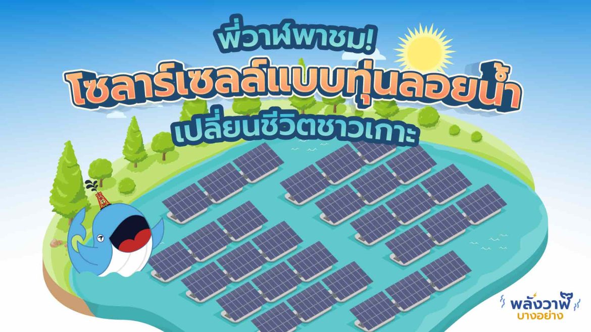พี่วาฬพาชม! โซลาร์เซลล์แบบทุ่นลอยน้ำ เปลี่ยนชีวิตชาวเกาะ