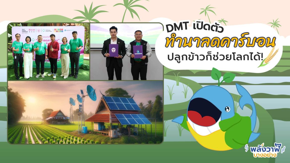 DMT เปิดตัวทำนาลดคาร์บอน ปลูกข้าวก็ช่วยโลกได้!