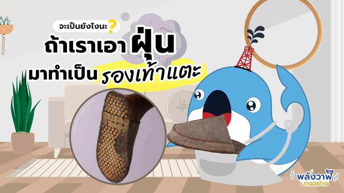 จะเป็นยังไงถ้าเราเอาฝุ่นมาทำเป็นรองเท้าแตะ?